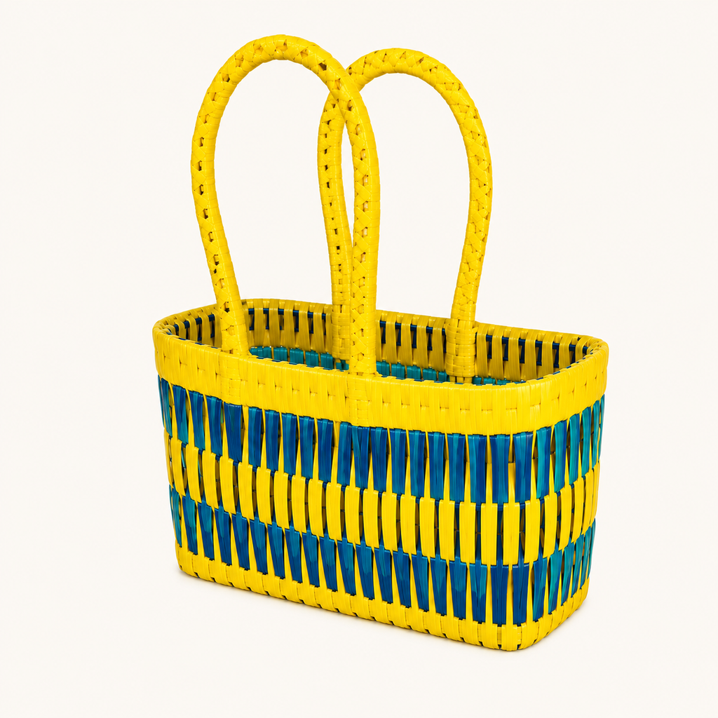 Palm Weave Rectangle Basket