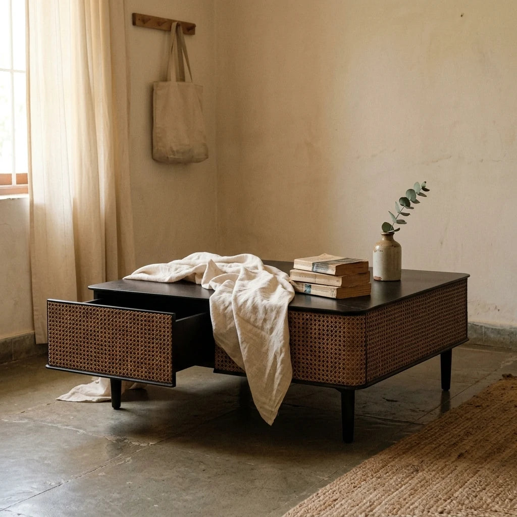 Tide - Rattan Coffee Tables — lifestyle
