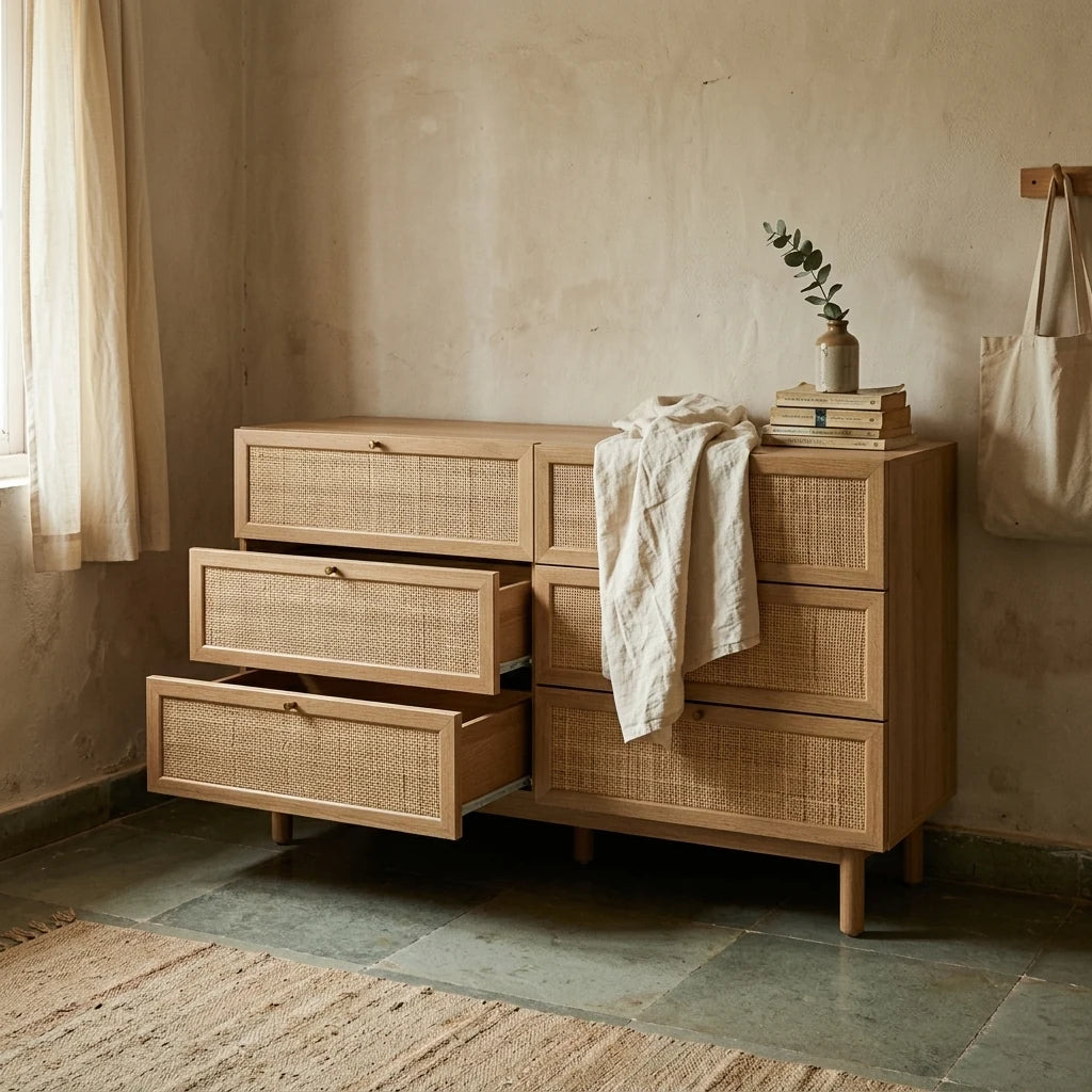 Chrysanthea - Rattan Drawers — lifestyle