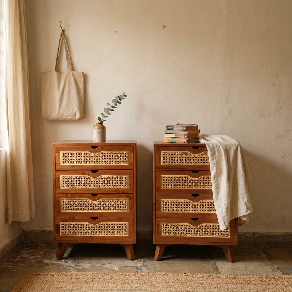 Pineova - Rattan Drawers — lifestyle