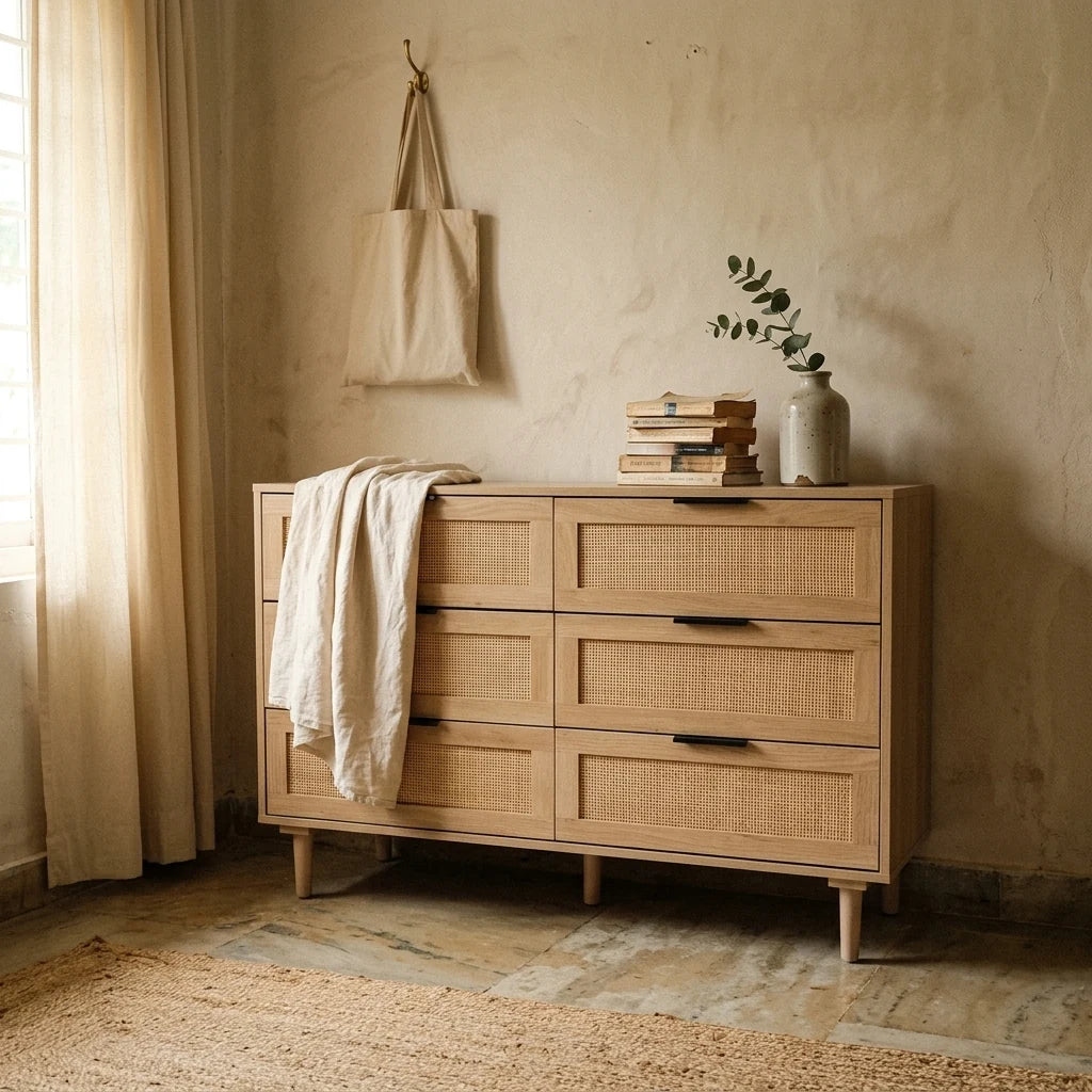 Zenitha - Rattan Drawers — lifestyle