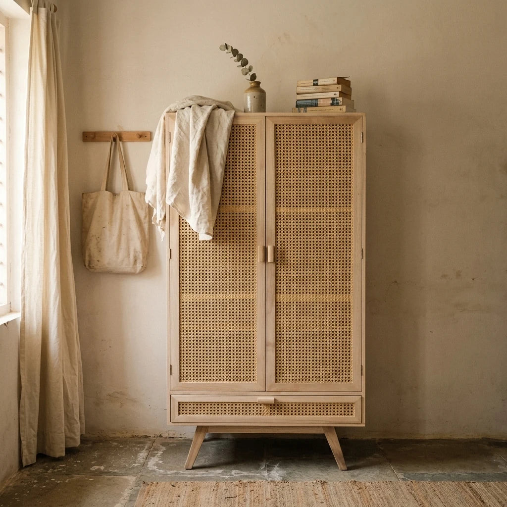 Chikan - Rattan Cabinet — lifestyle