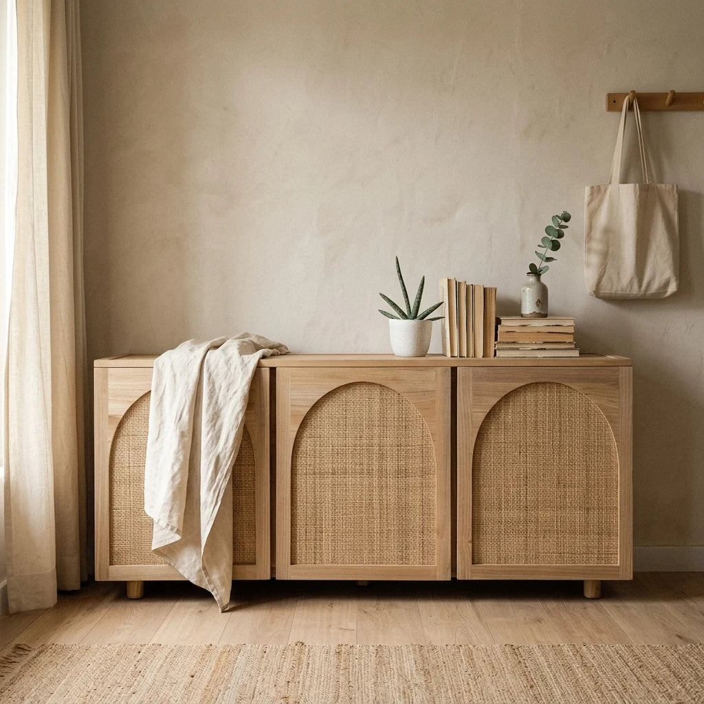 Opal - Rattan Cabinet — lifestyle
