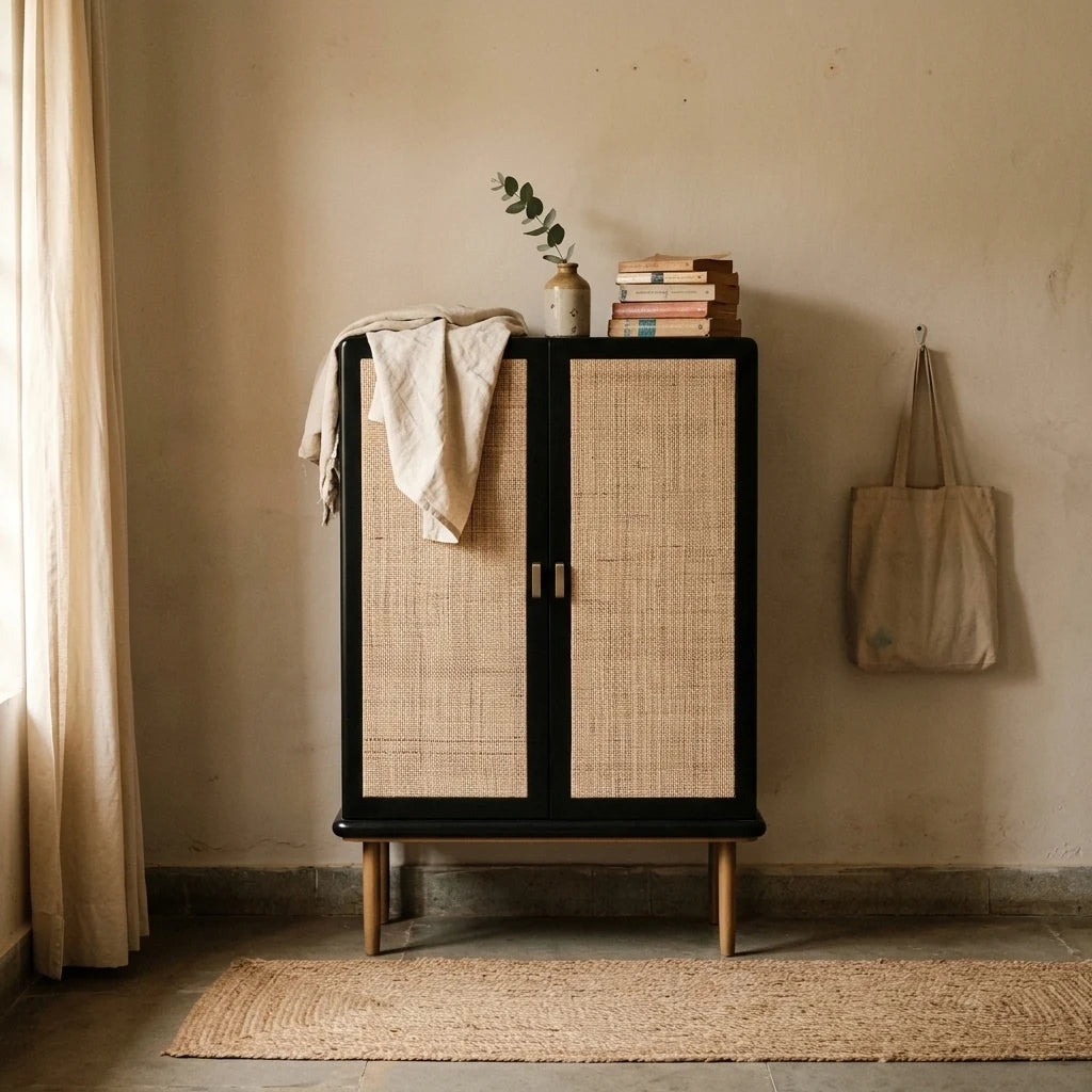 Sampat - Rattan Cabinet — lifestyle
