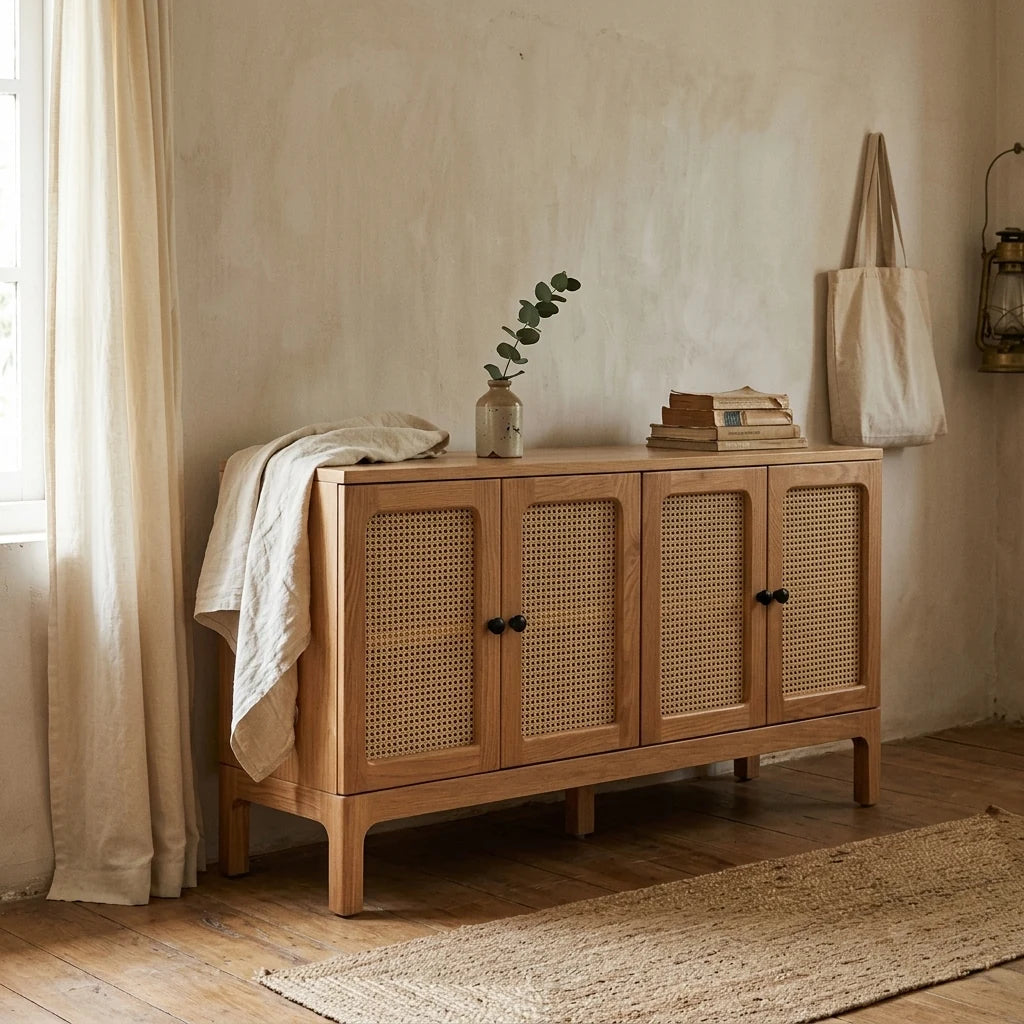 Puhar - Rattan Cabinet — lifestyle