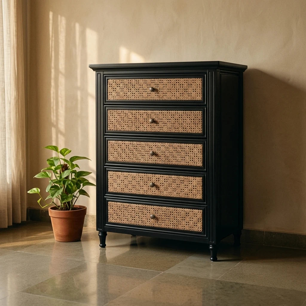 Iyar - Rattan Drawers — detail shot