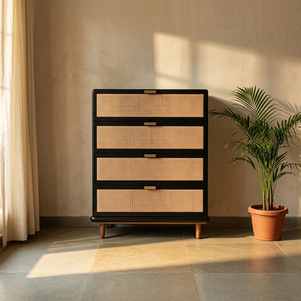 Paru - Rattan Drawers — detail shot