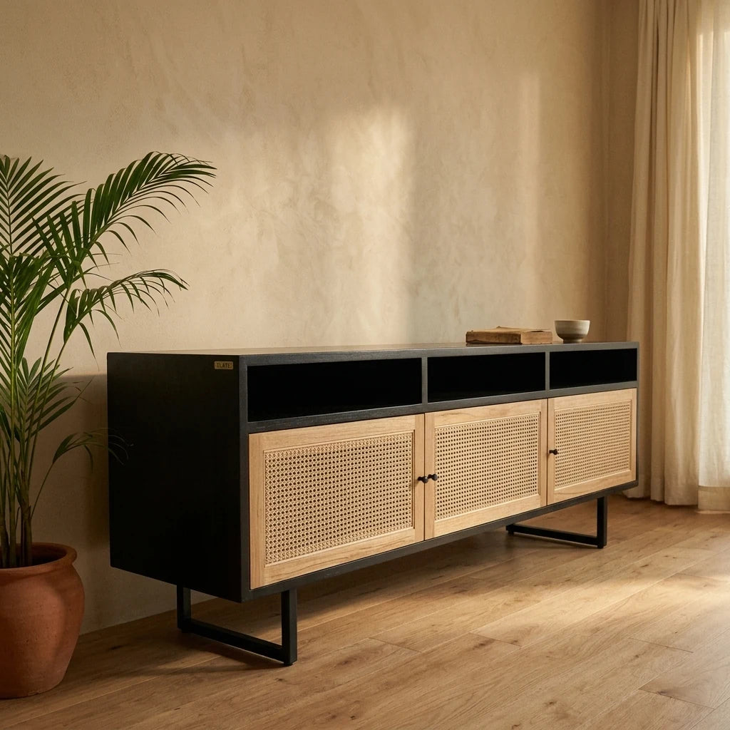 Elate - Rattan Entertainment Centres — detail shot