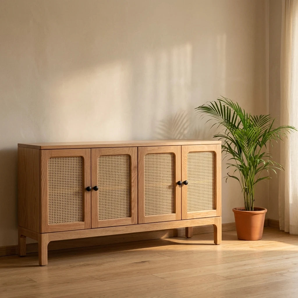 Puhar - Rattan Cabinet — detail shot