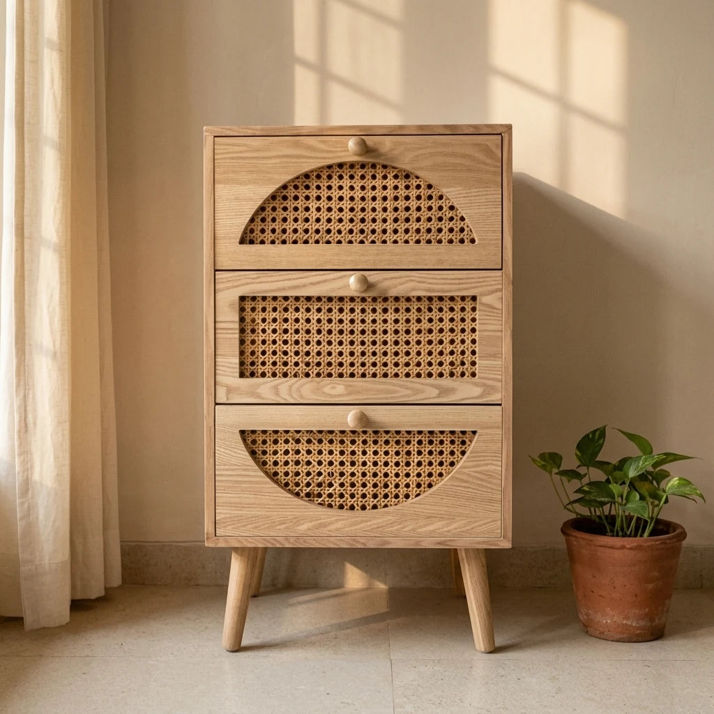 Sakura - Rattan Drawers — detail shot