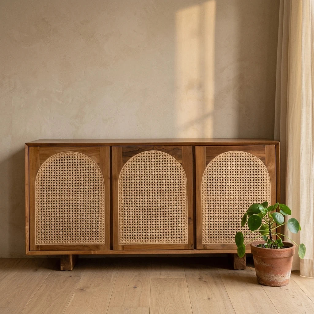 Palm - Rattan Cabinet — detail shot