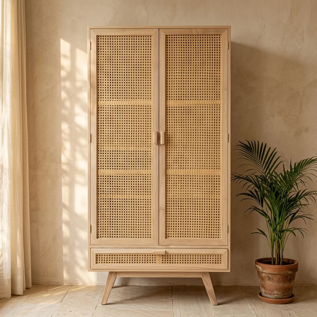 Chikan - Rattan Cabinet — detail shot