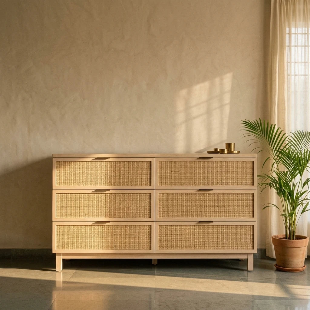 Jadelin - Rattan Drawers — detail shot