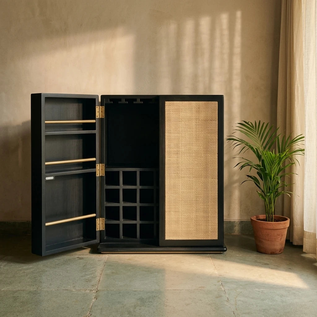 Bati - Rattan Cabinet — detail shot