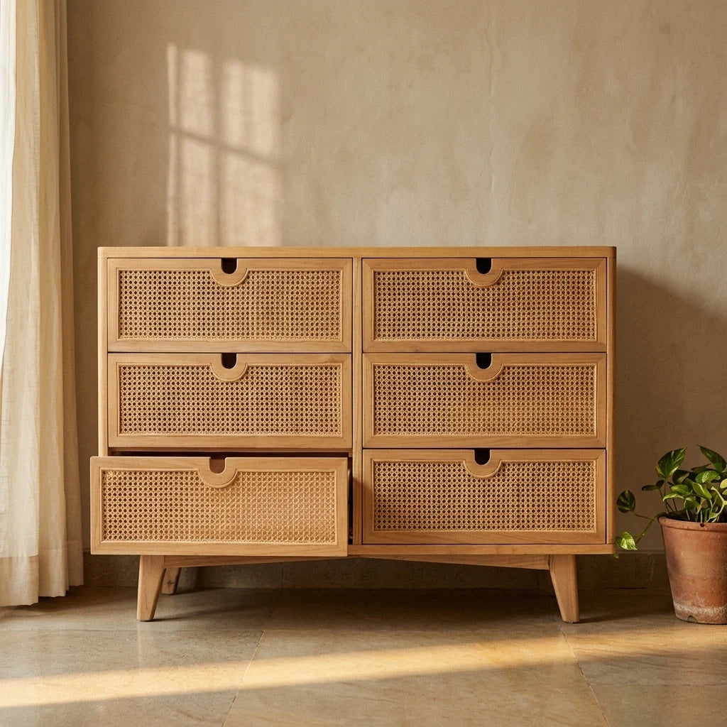 Bianglala - Rattan Drawers — detail shot