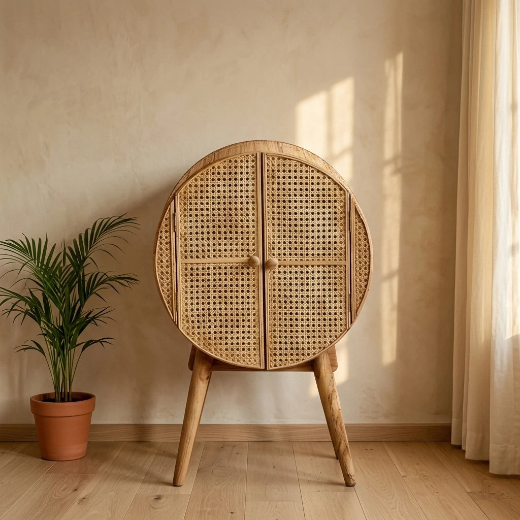 Luwu - Rattan Cabinet — detail shot