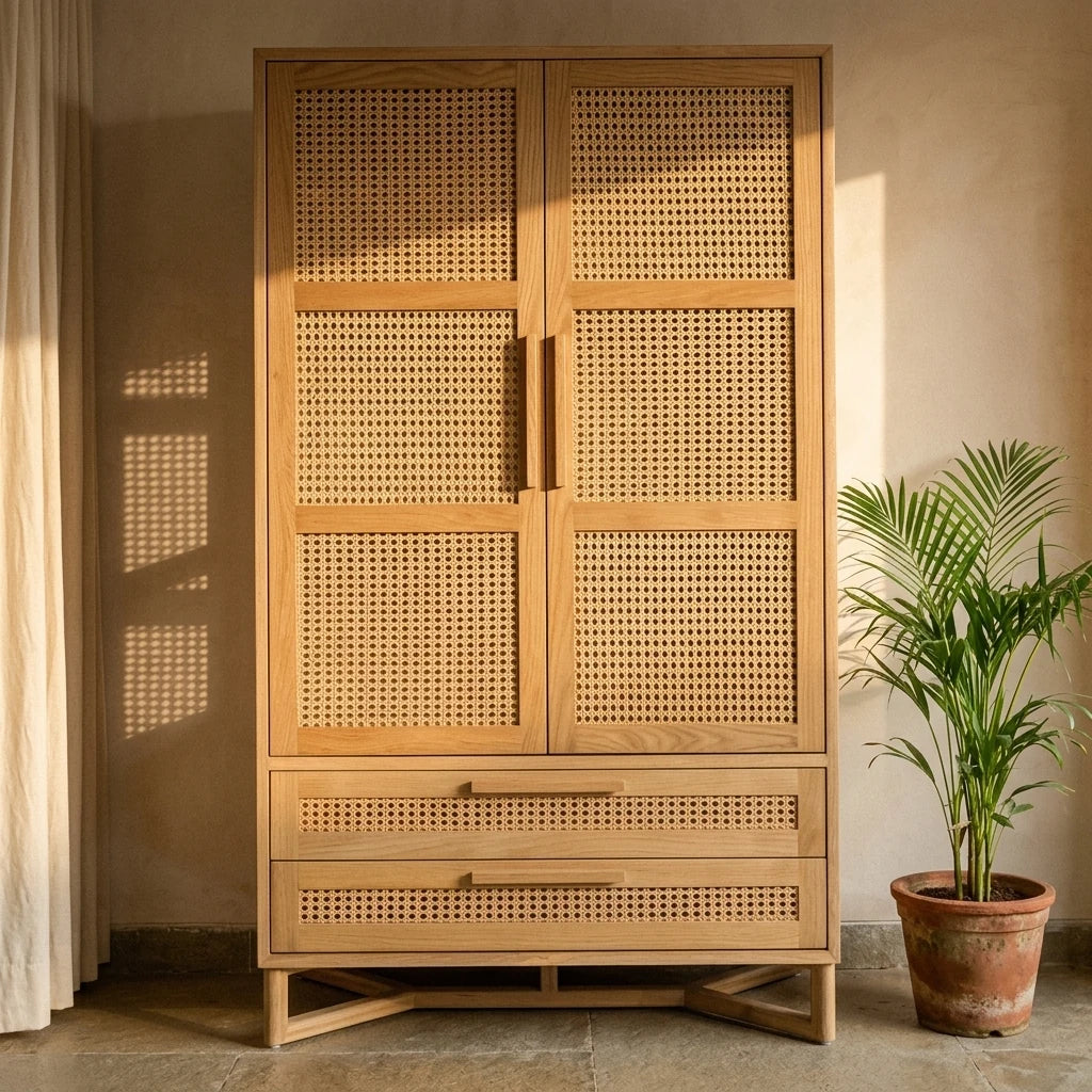 Panel - Rattan Cabinet — detail shot