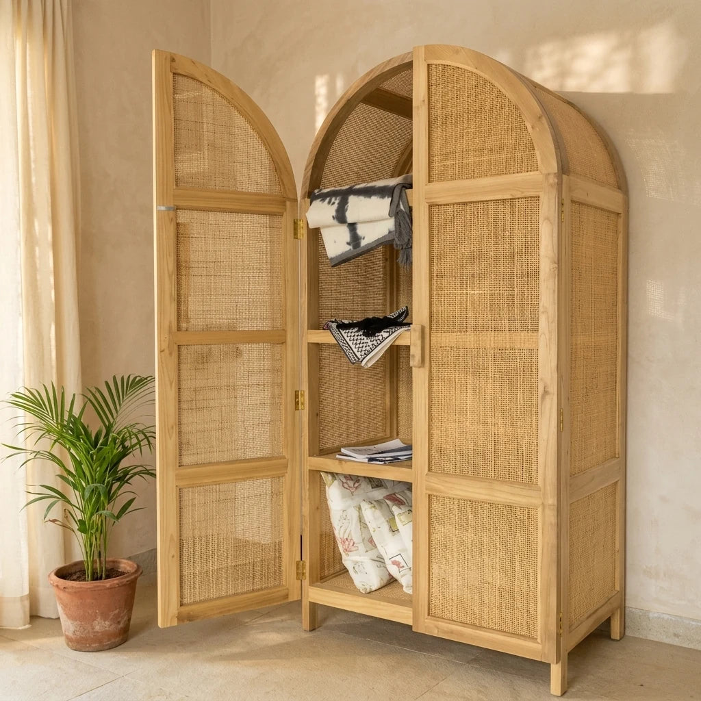 Cigamea - Rattan Cabinet — detail shot