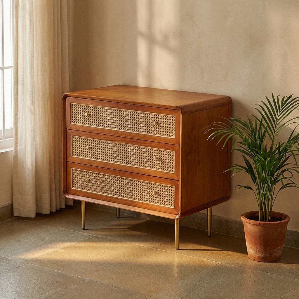 Fernora - Rattan Drawers — detail shot