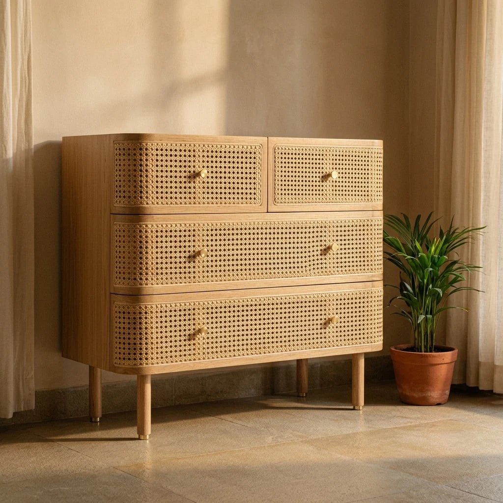 Lotusa - Rattan Drawers — detail shot