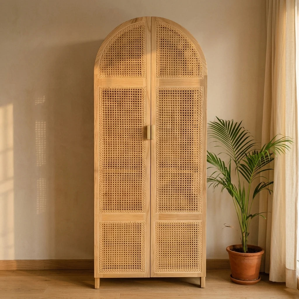 Calcutta - Rattan Cabinet — detail shot