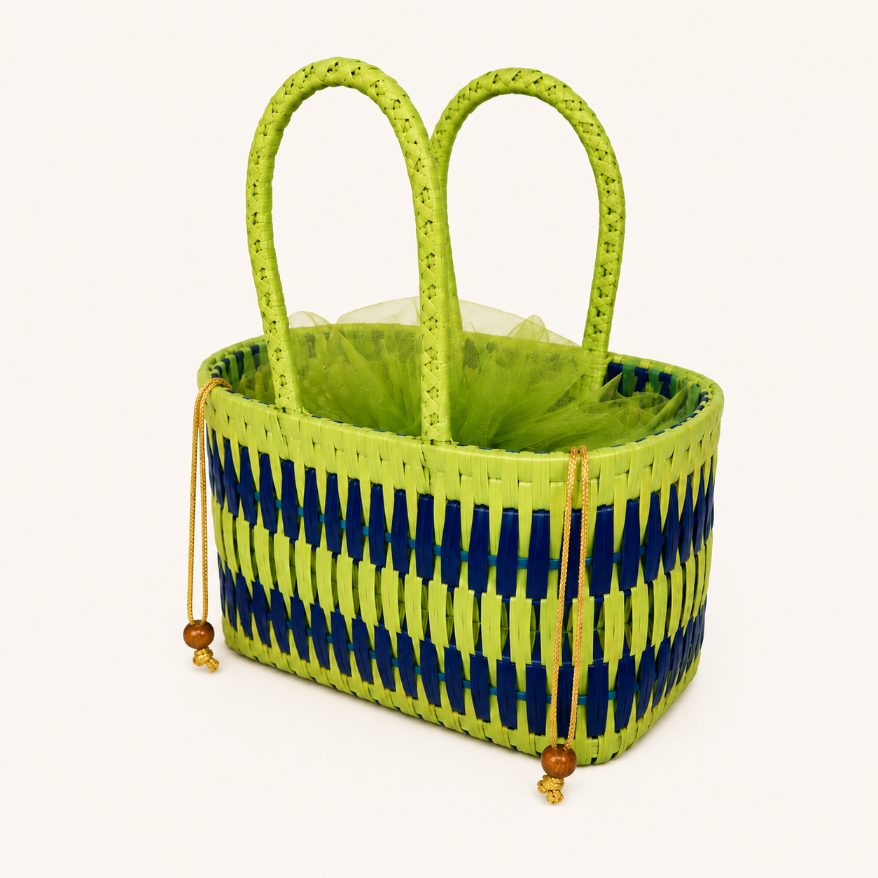 Palm Weave Rectangle Basket