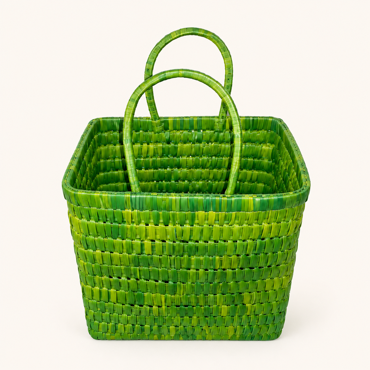 Palm Weave Rectangle Basket