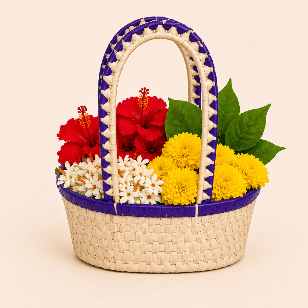 Palm halo basket