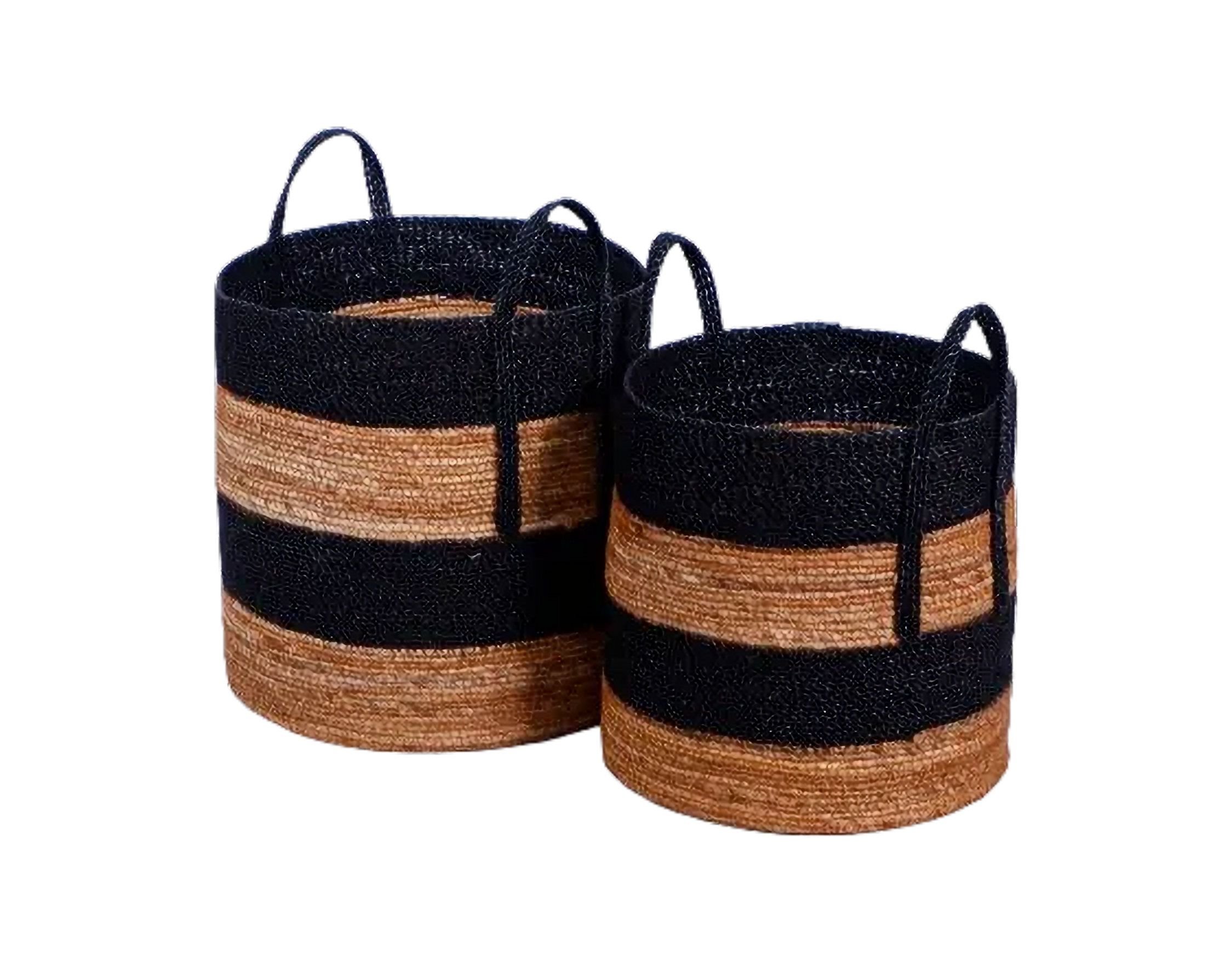 Eco-friendly Basket - Banana Fiber Mix Synthetic - Set Of 2