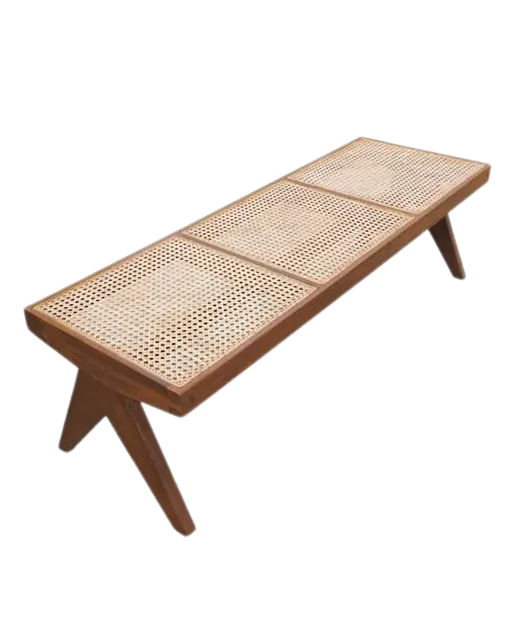 Eclect - Rattan Bench and Ottomans
