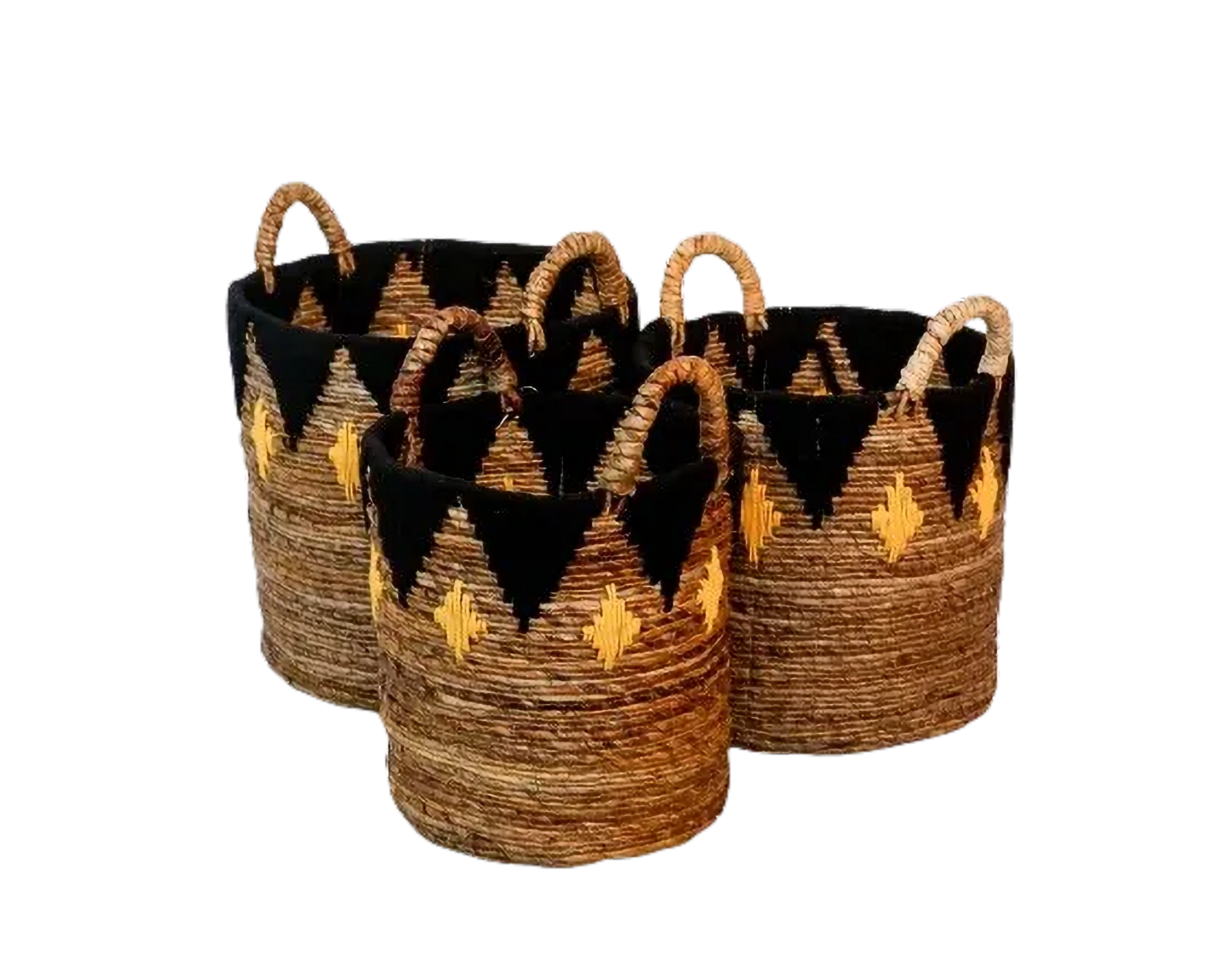 Eco-friendly Basket - Banana Fiber  - Set Of 3