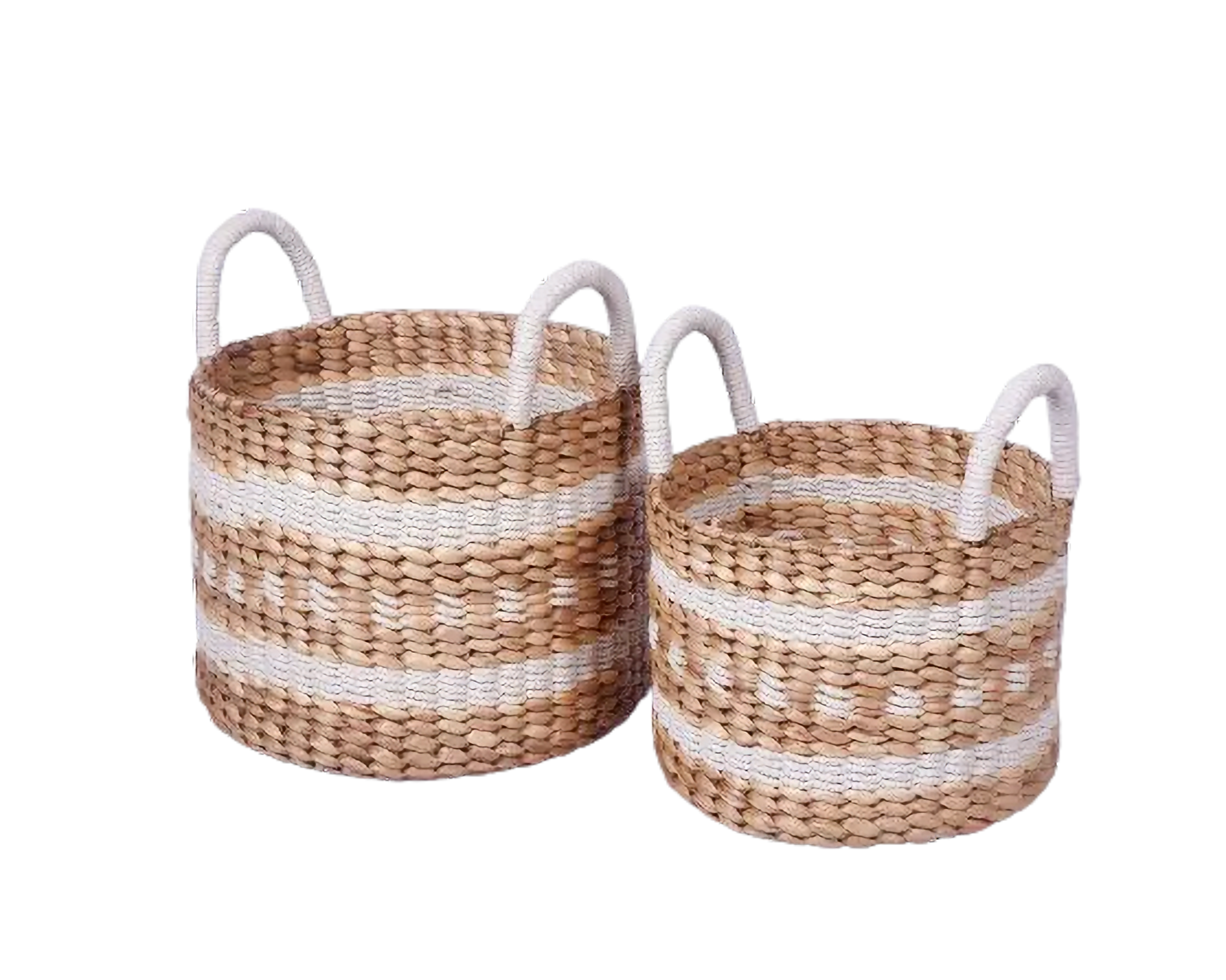 Eco-friendly Basket - Macrame - Set Of 2