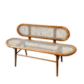 Reve - Rattan Bench and Ottomans