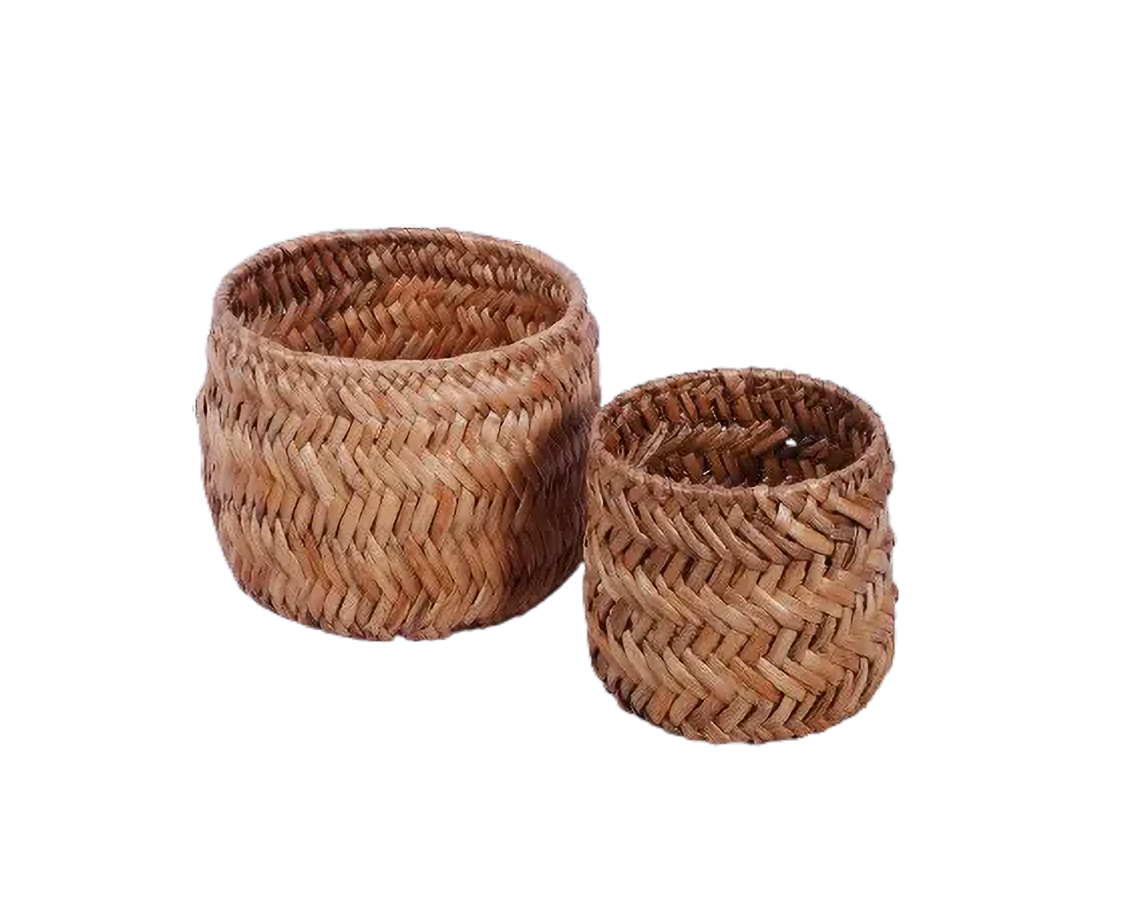 Eco-friendly Basket - Water Hyachinth - Set Of 2