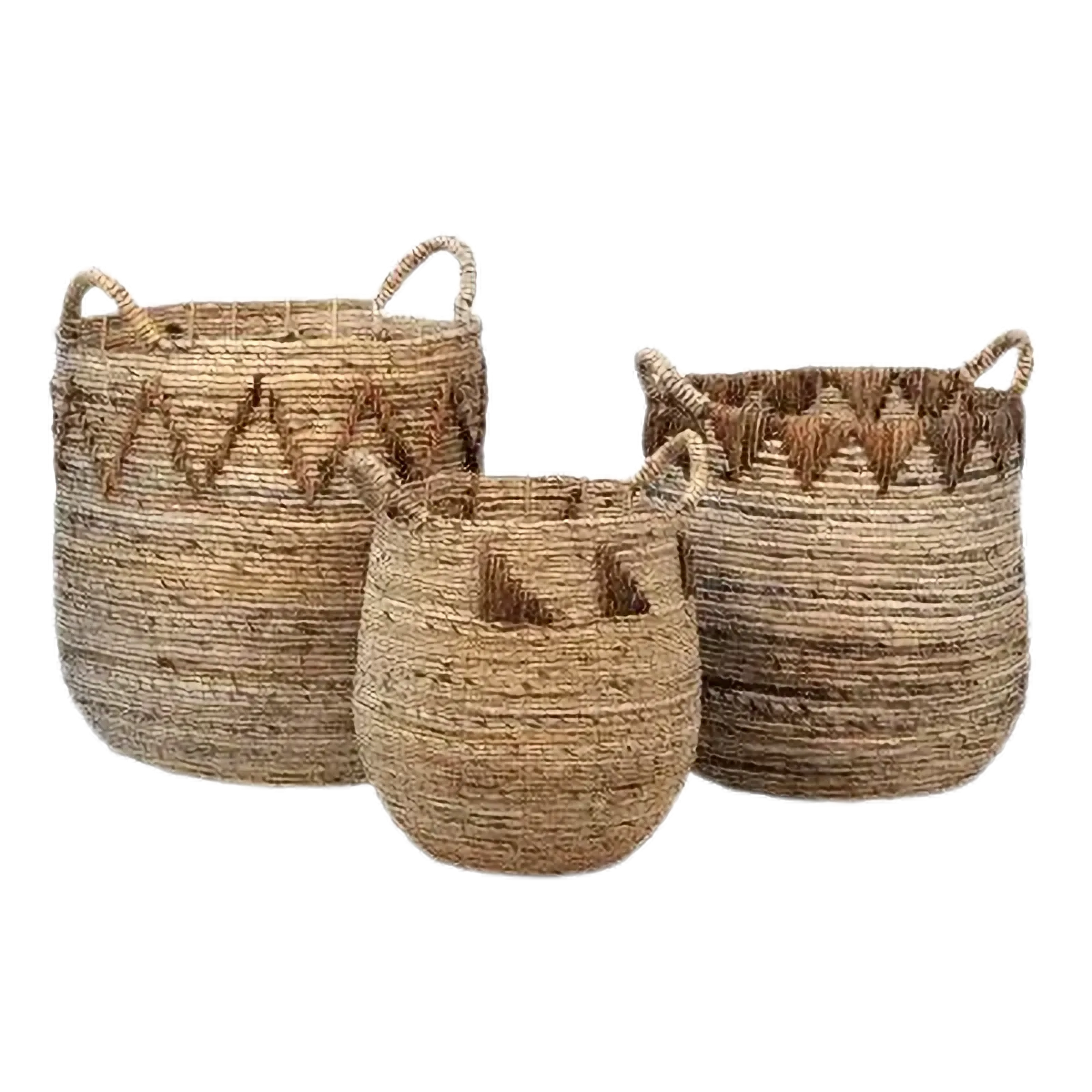 Eco-friendly Basket Elys - Rattan - Set Of 3