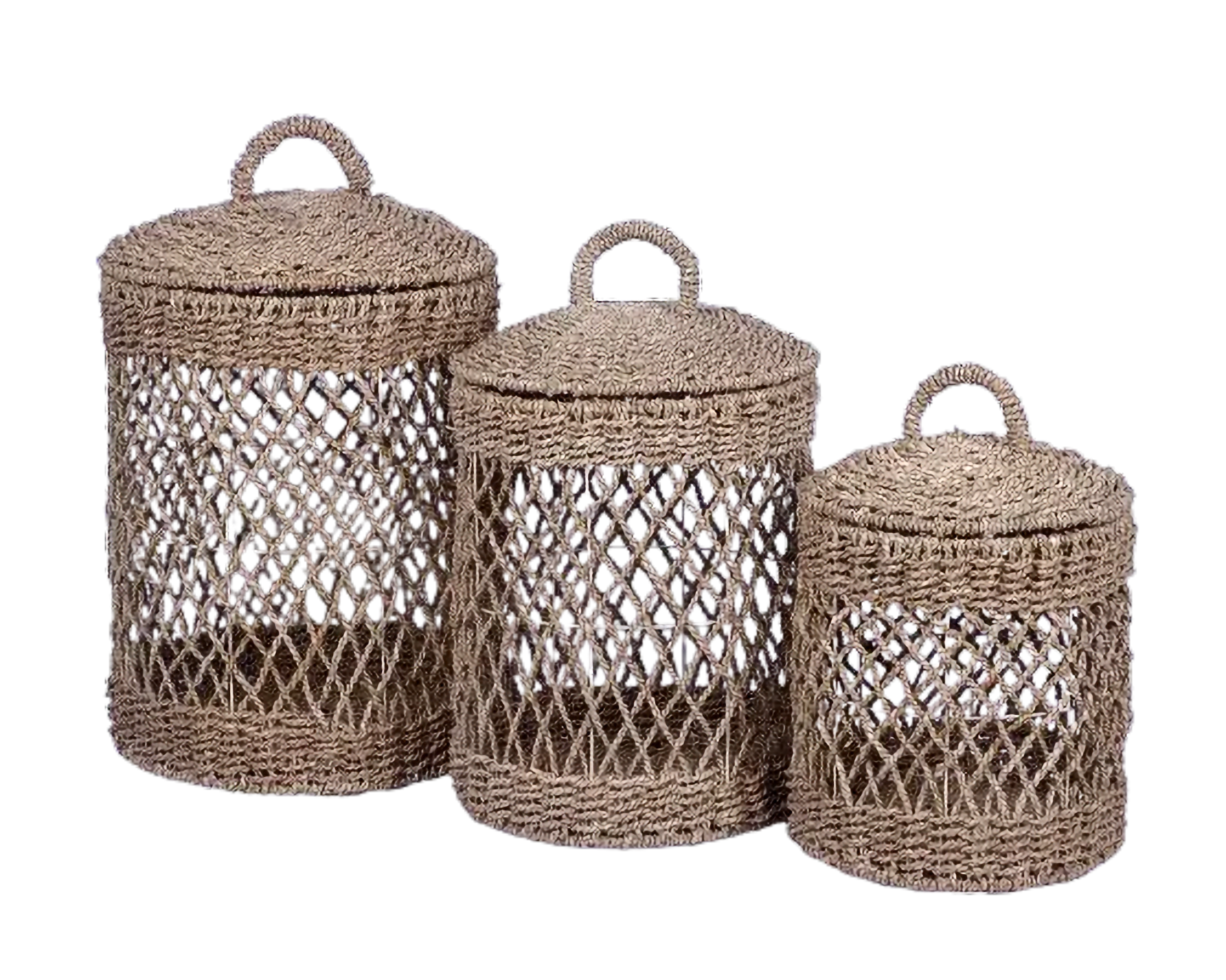 Eco-friendly Basket - Seagrass - Set Of 3