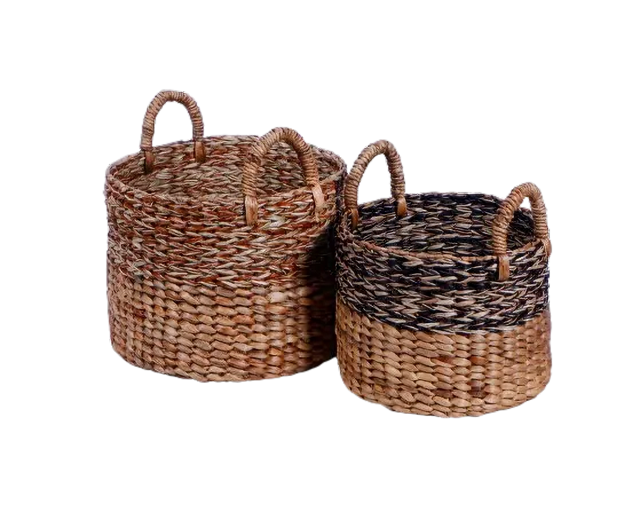 Eco-friendly Basket - Water Hyacinth - Set Of 2