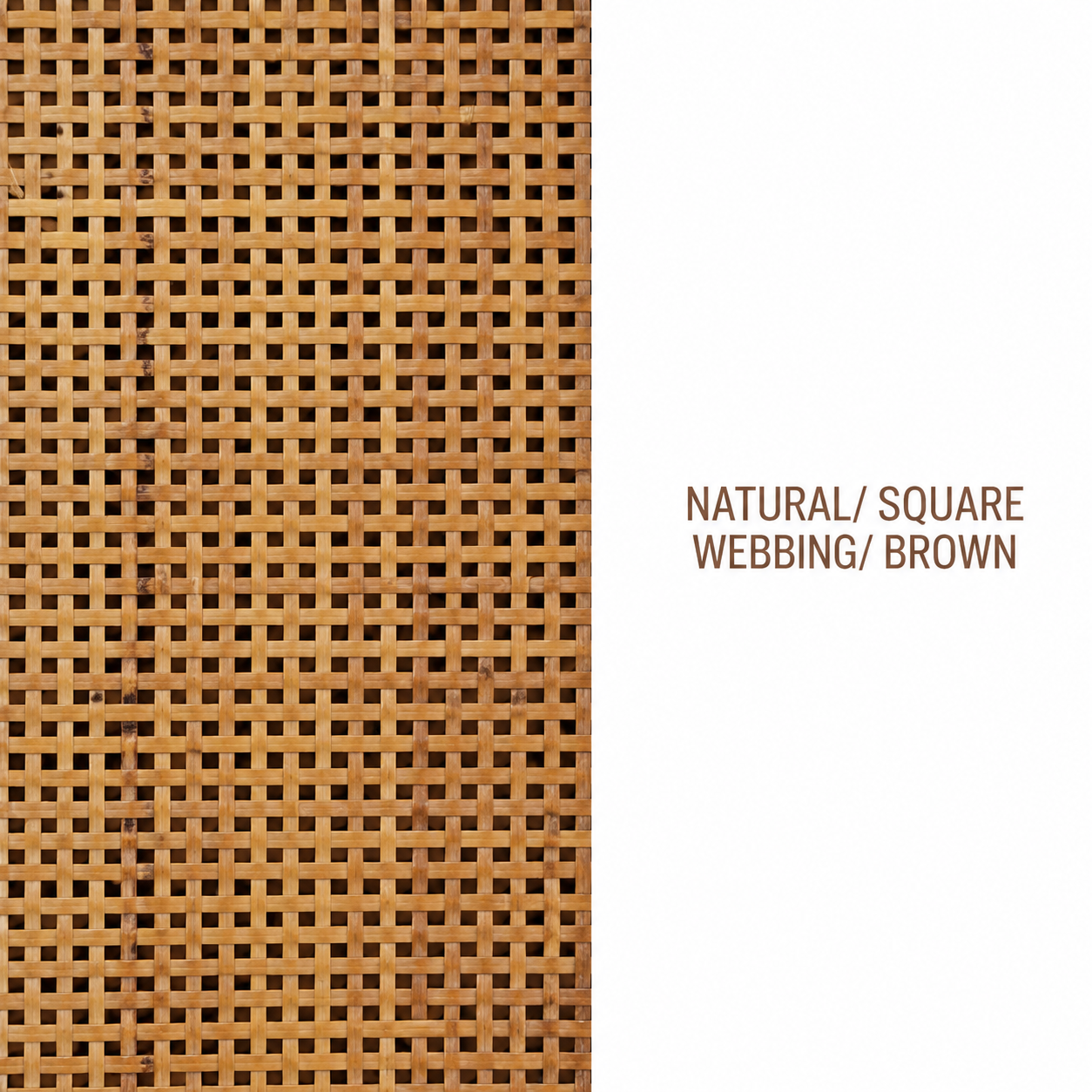 Rattan Roll - Natural - Square Webbing