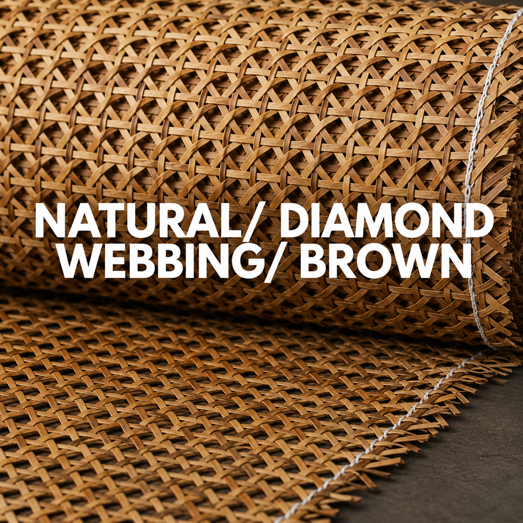 Rattan Roll - Natural - Diamond Webbing