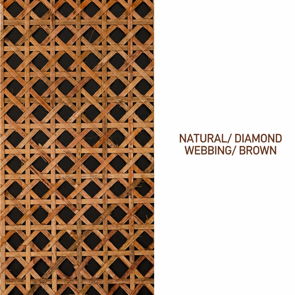 Rattan Roll - Natural - Diamond Webbing