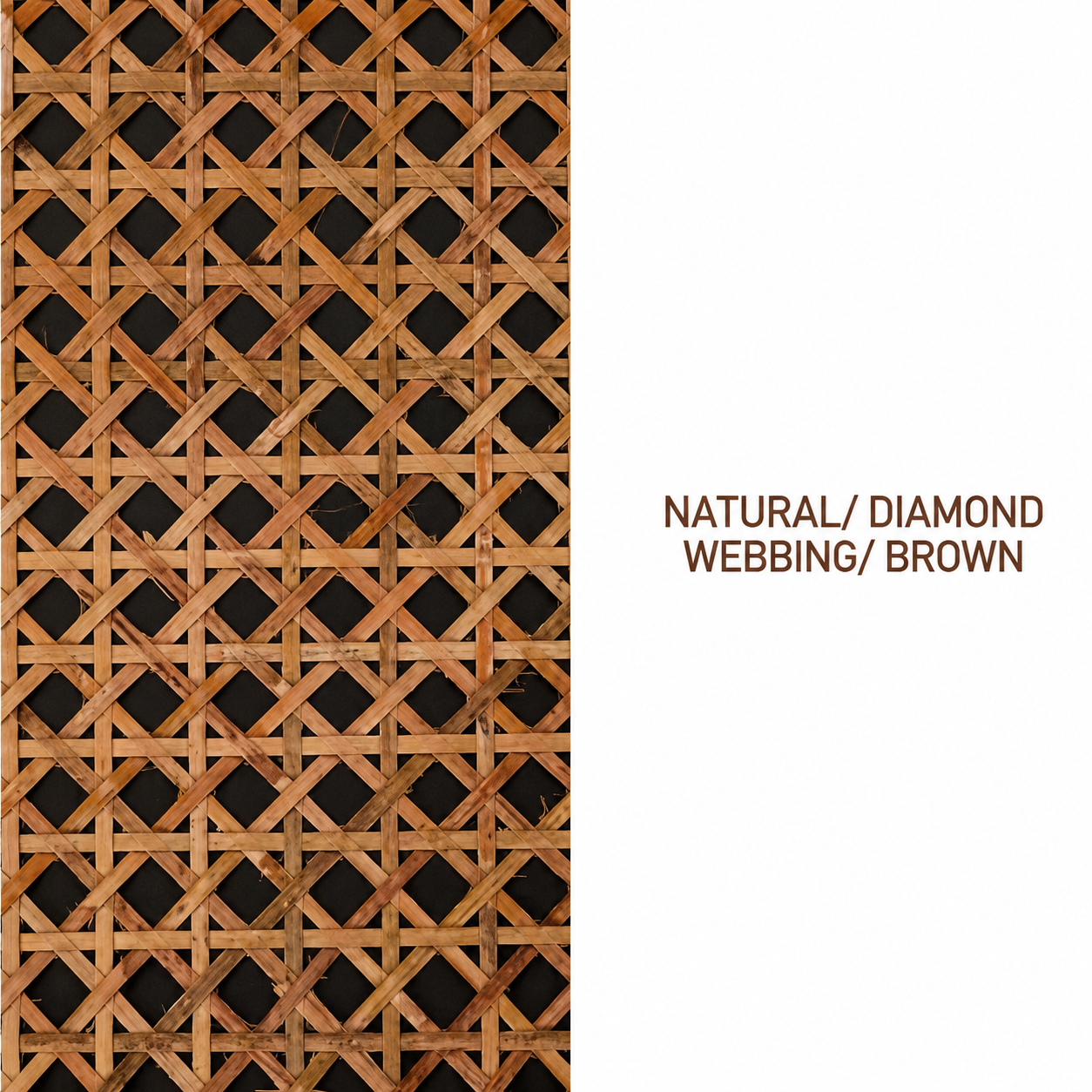 Rattan Roll - Natural - Diamond Webbing