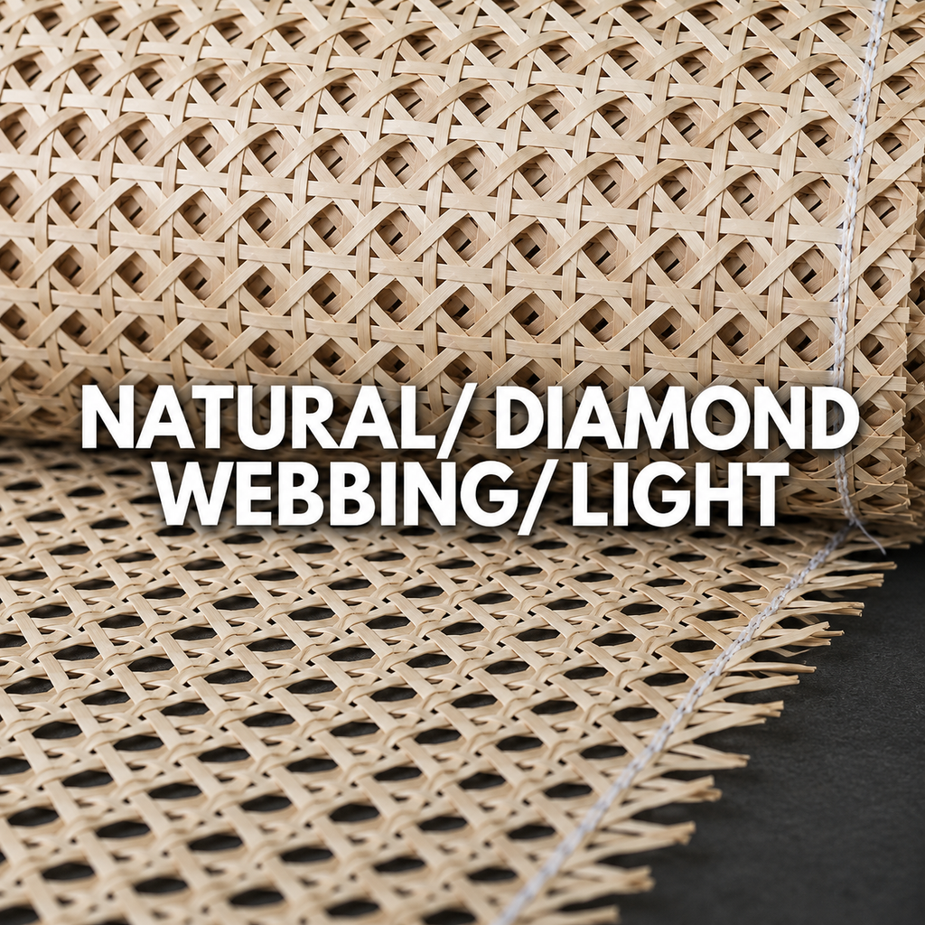 Rattan Roll - Natural - Diamond Webbing