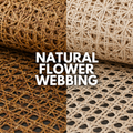 Rattan Roll - Natural - Flower Webbing