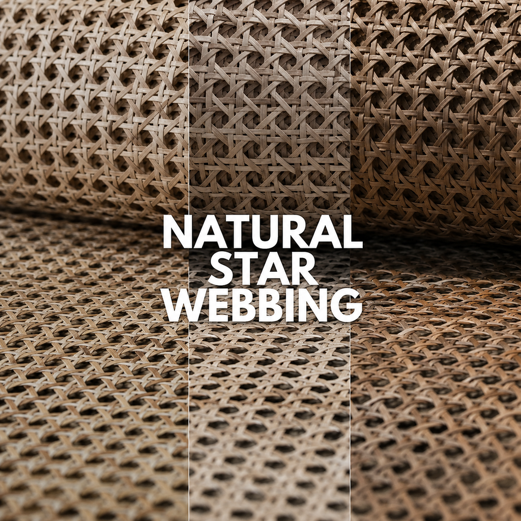Rattan Roll - Natural - Star Webbing