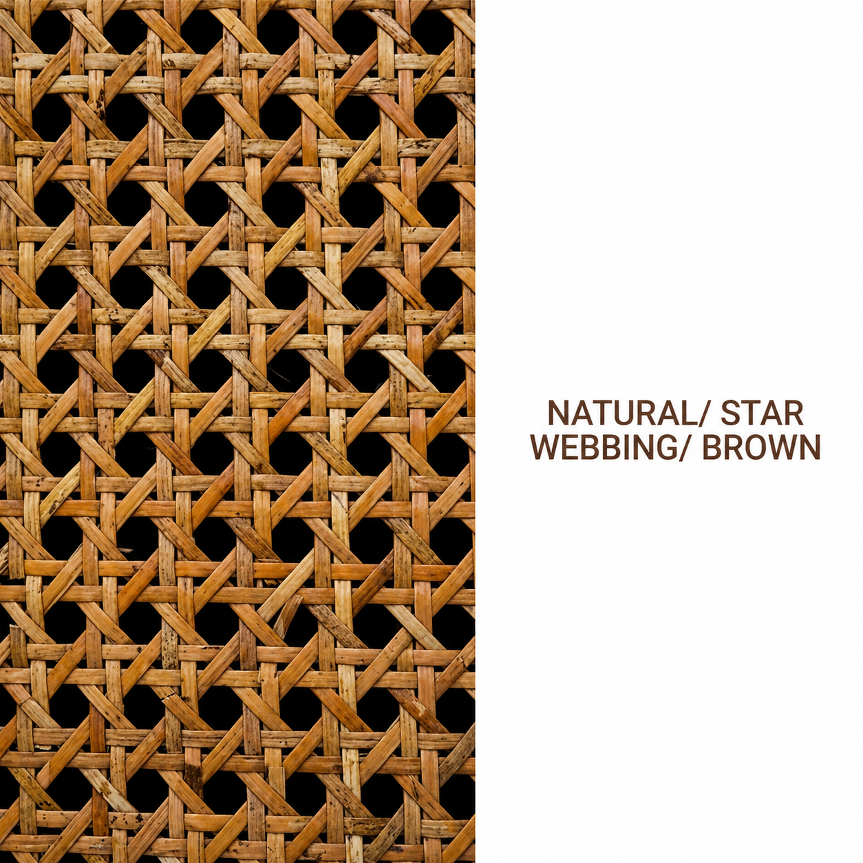 Rattan Roll - Natural - Star Webbing