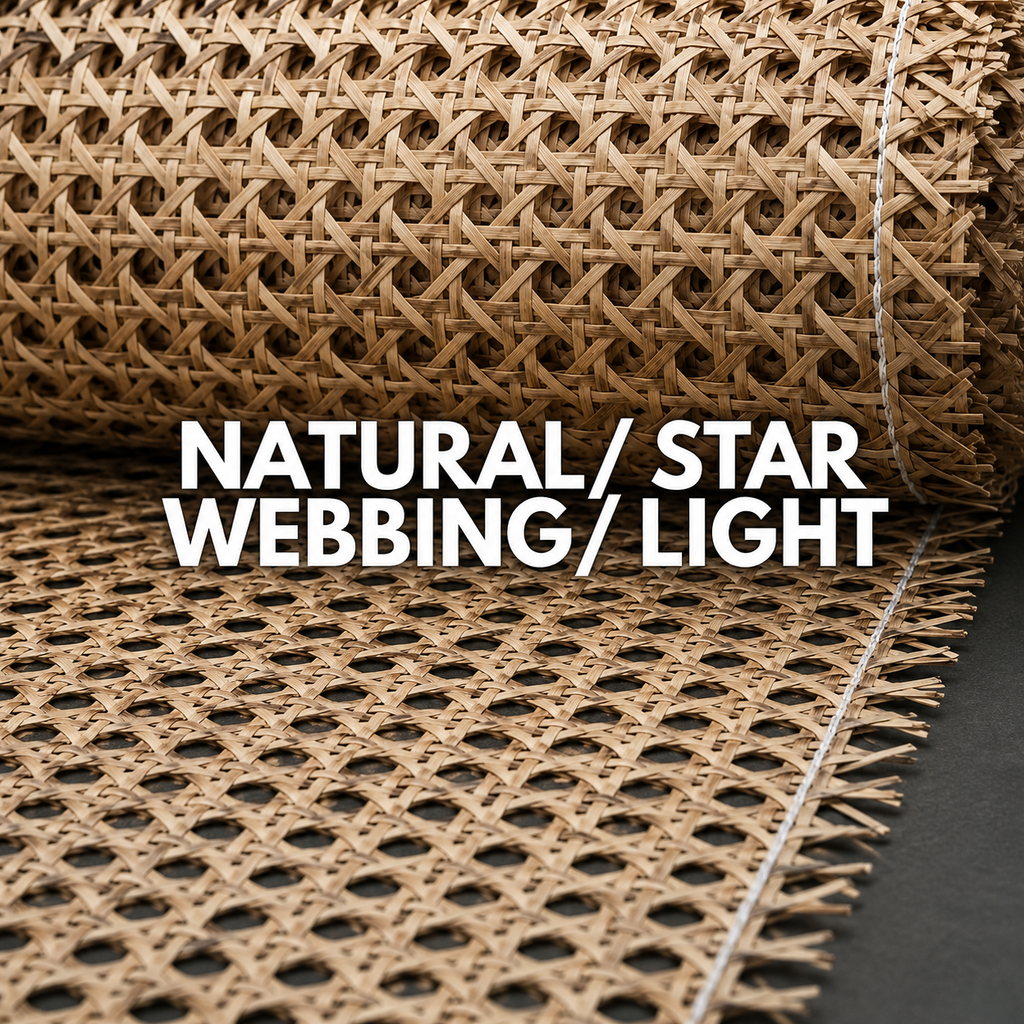 Rattan Roll - Natural - Star Webbing