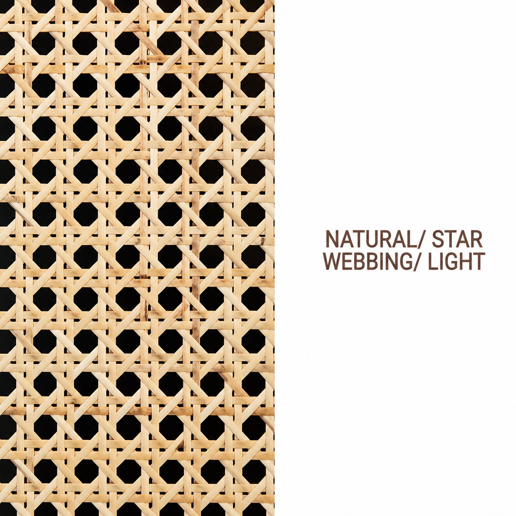 Rattan Roll - Natural - Star Webbing