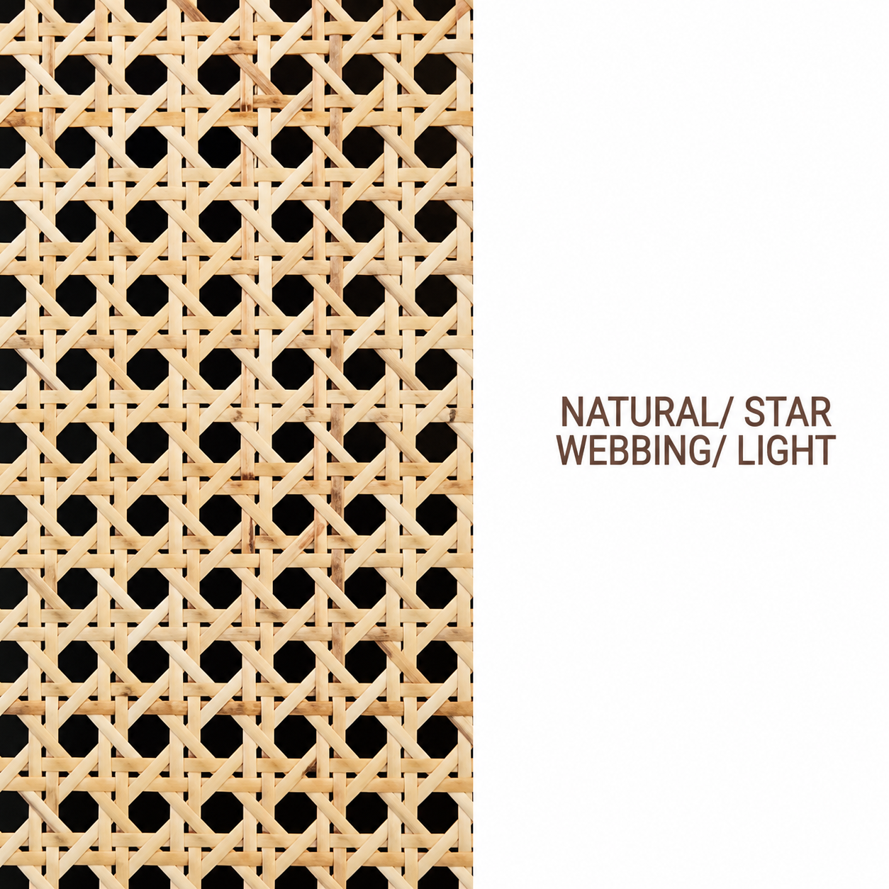 Rattan Roll - Natural - Star Webbing