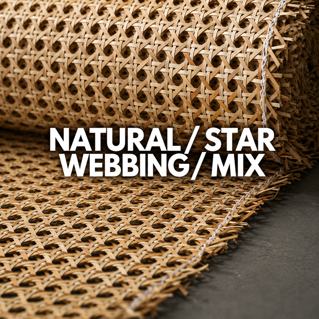 Rattan Roll - Natural - Star Webbing