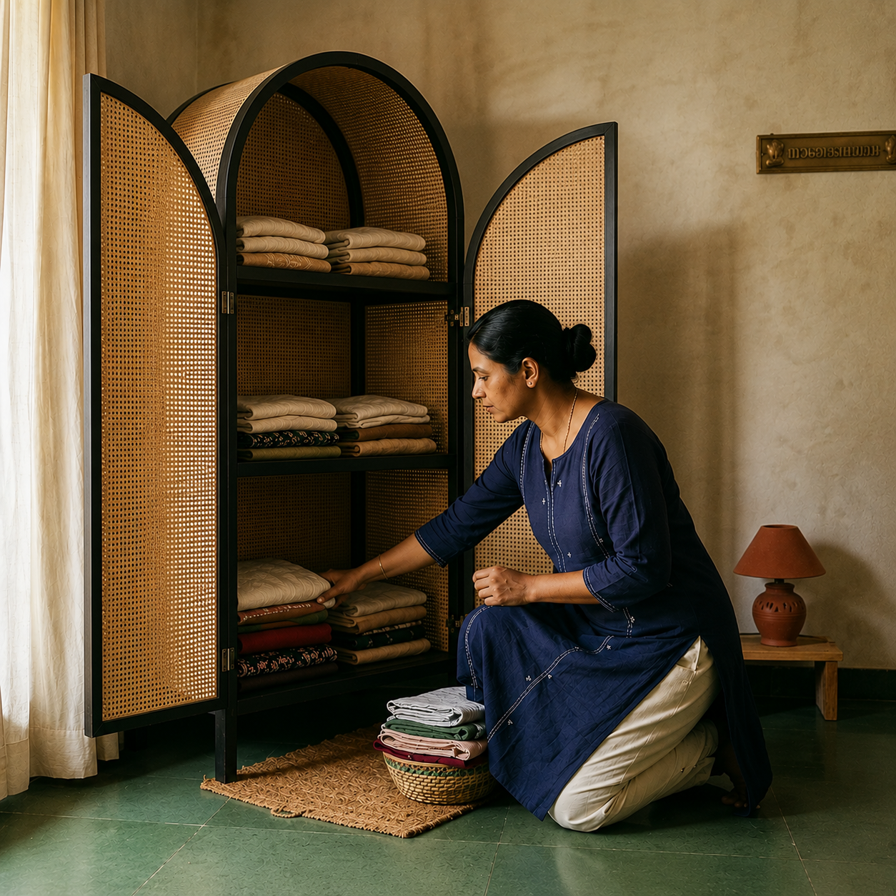 Mataram - Rattan Cabinet